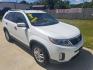 2014 White /BLACK Kia Sorento LX 2WD (5XYKT3A67EG) with an 2.4L L4 DOHC 16V engine, 6-Speed Automatic transmission, located at 1181 Aurora Rd, Melbourne, FL, 32935, (321) 241-1100, 28.132914, -80.639175 - Photo#2